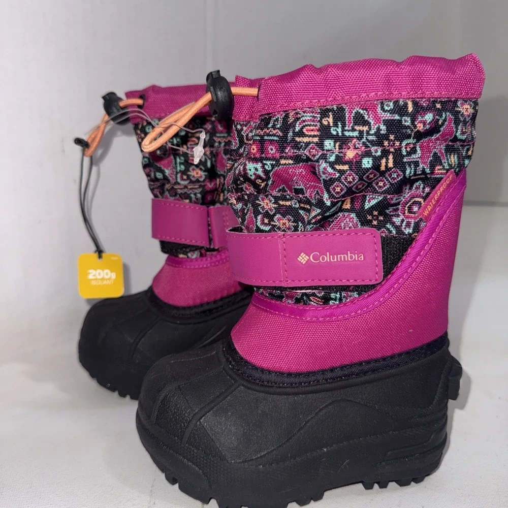 Columbia Girls' Baby Toddler Youth Powderbug Plus II-K Snow Boots Size 6